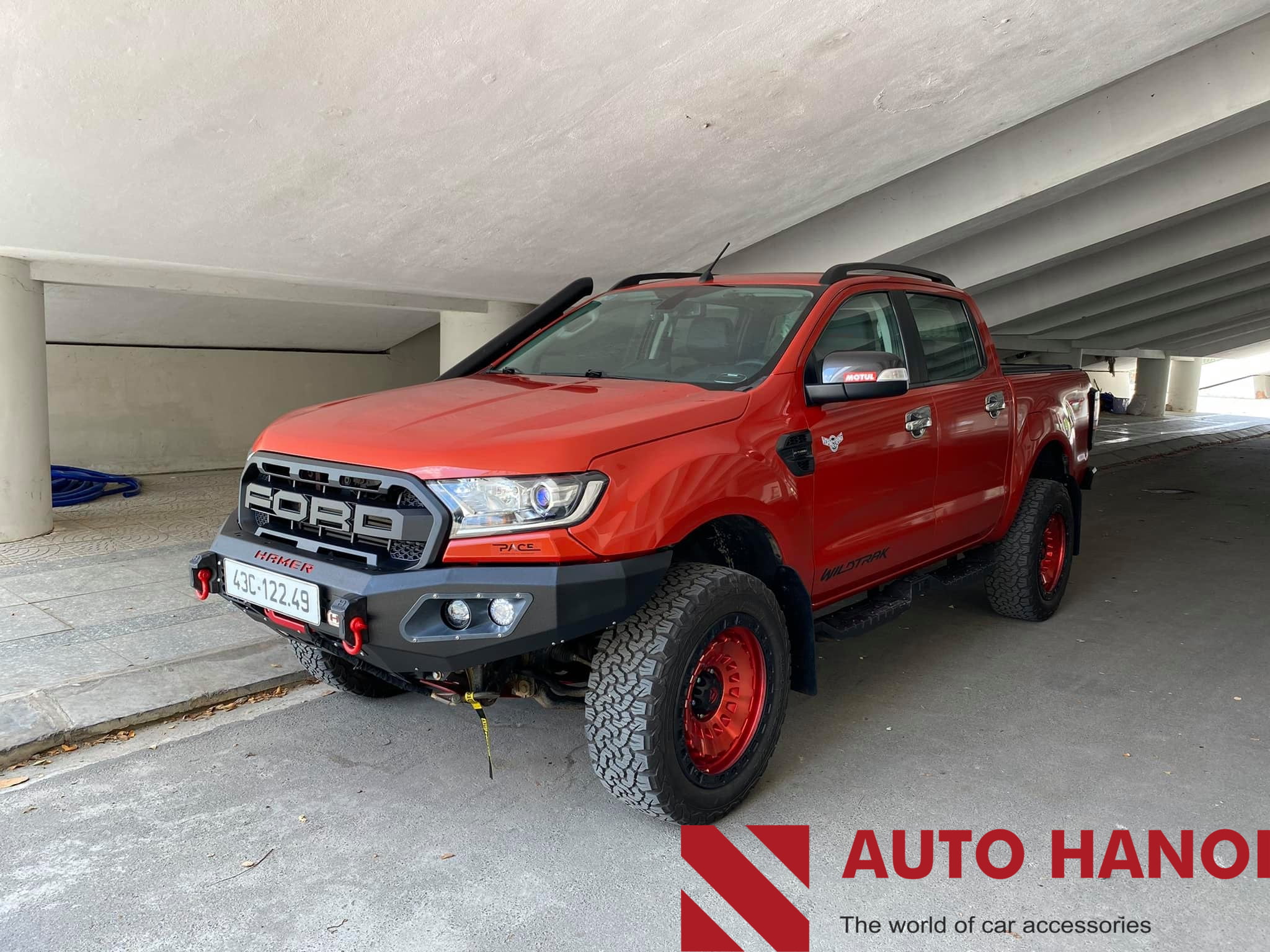 Mẫu Cản Trước Hammer Dành Cho Ford Ranger 2016 Đến Nay