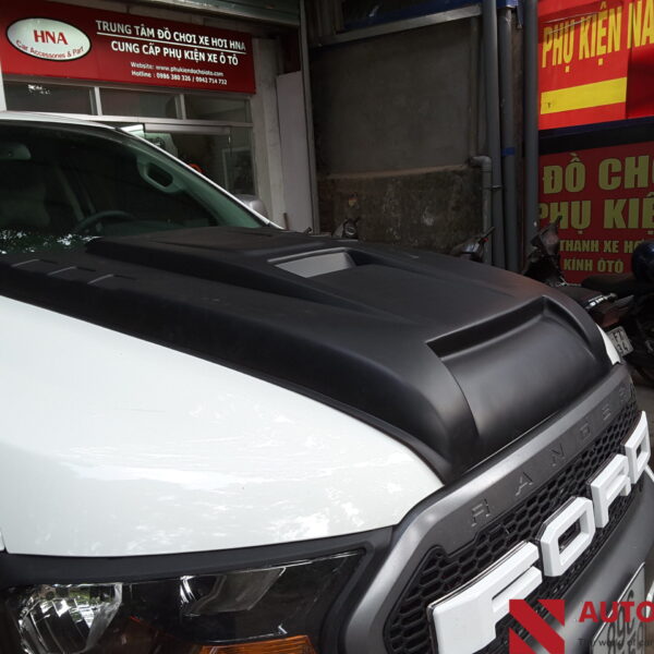 Ốp trang trí nắp Capo cho Ford Ranger 2015-2020