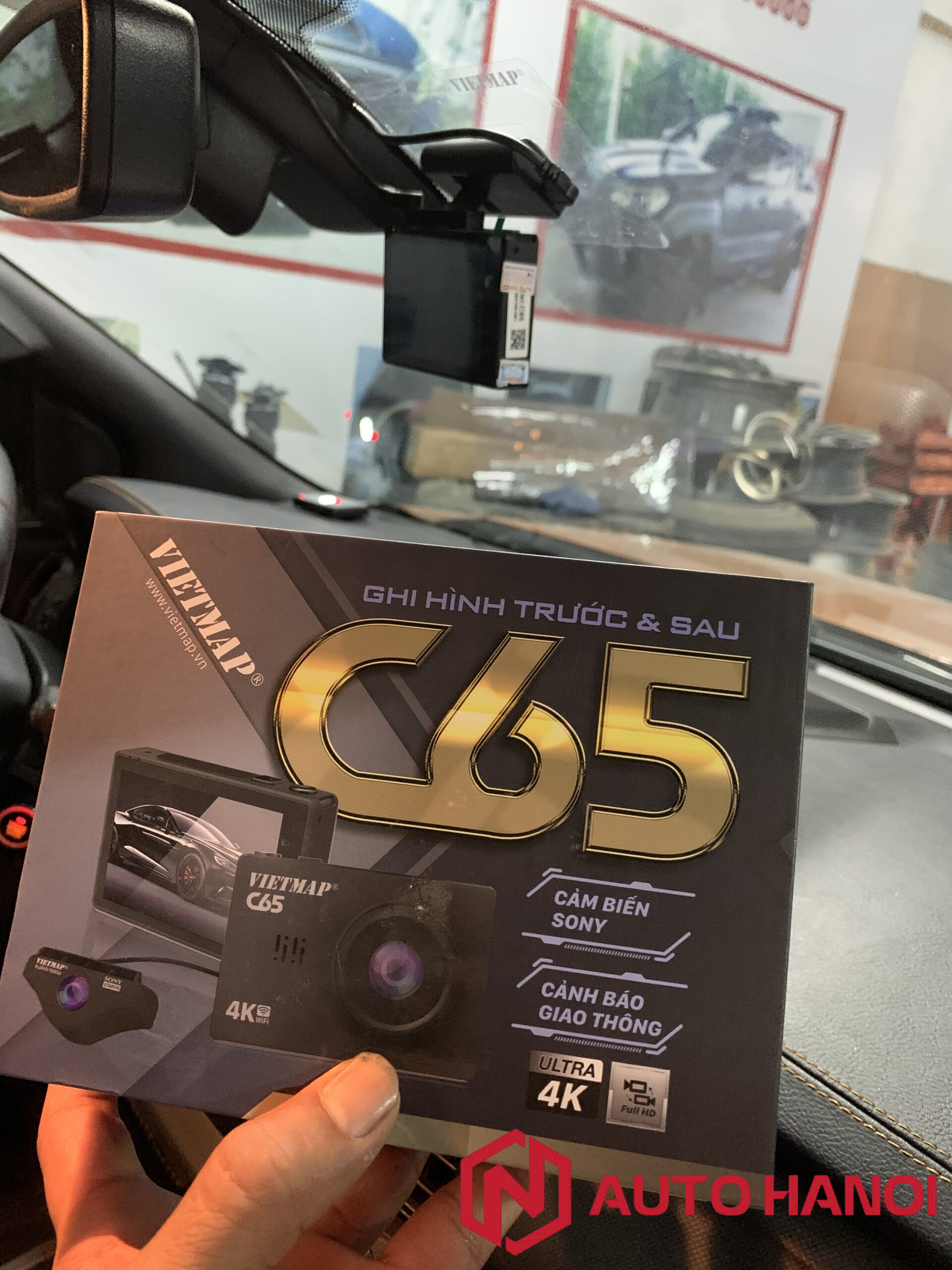Camera hành trình ghi hình trước sau Vietmap C65 lắp xe Ranger Raptor XLS - Ảnh 3