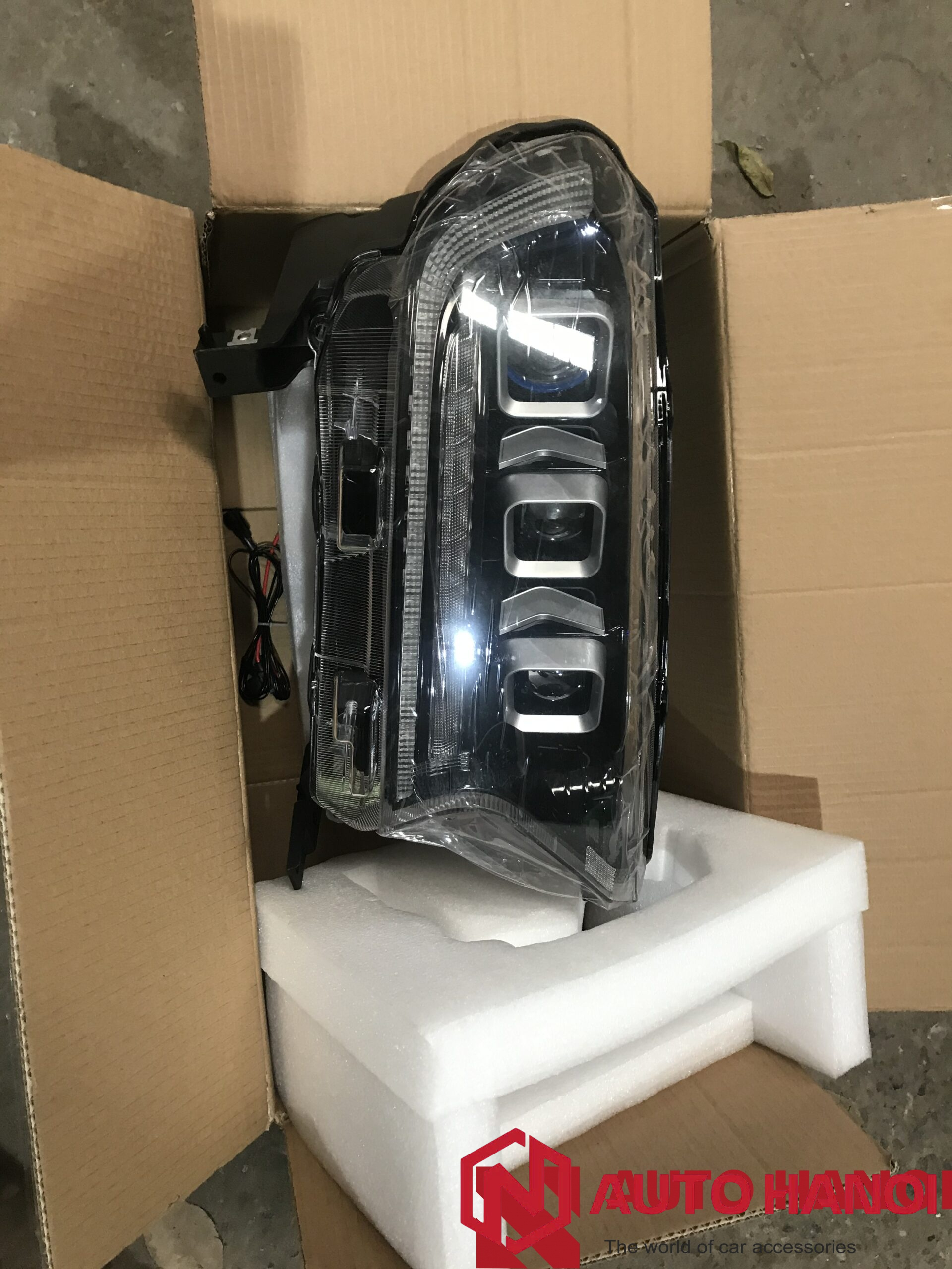 Đèn Bi 6 Bóng Nguyên Bộ Kiểu Bugatti Lắp Xe Ford Everest, Ranger , Raptor - Ảnh 3