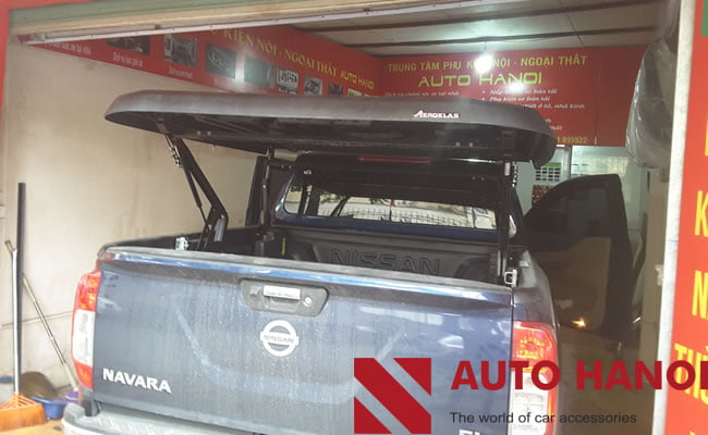 Nắp thùng Nissan Navarra 2015-2019 mở 45 và 90 độ