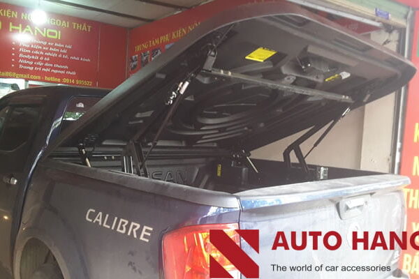 Alternative view of Nắp thùng Nissan Navarra 2015-2019 mở 45 và 90 độ