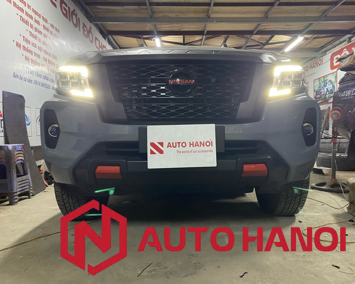 Độ đèn gầm Nissan Navara hãng Aozoom - Ảnh 10