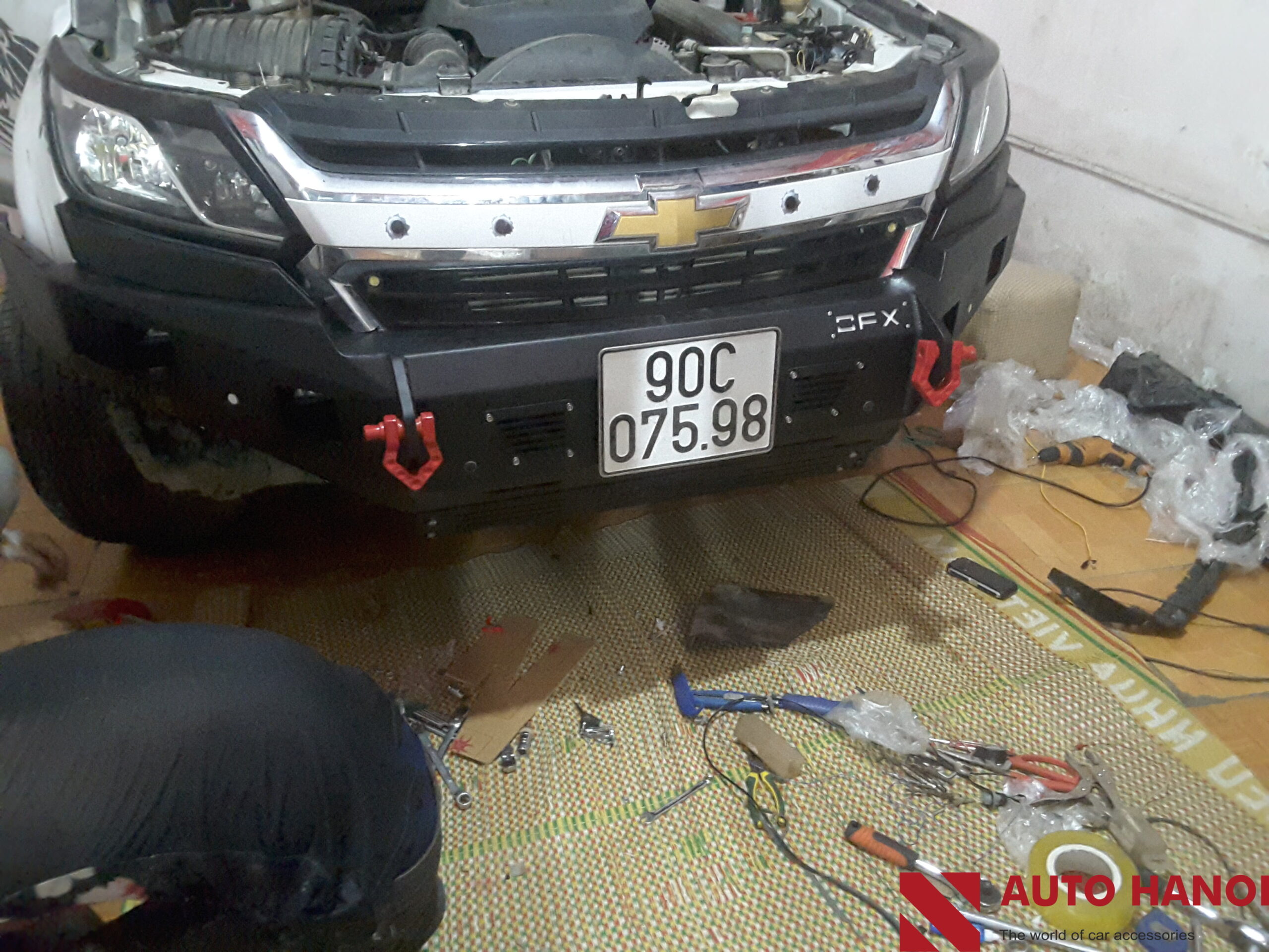 Mẫu Cản Trước Độ Dành Cho Xe Chevrolet Colorado Hãng OFF Road X Thái Lan - Ảnh 2