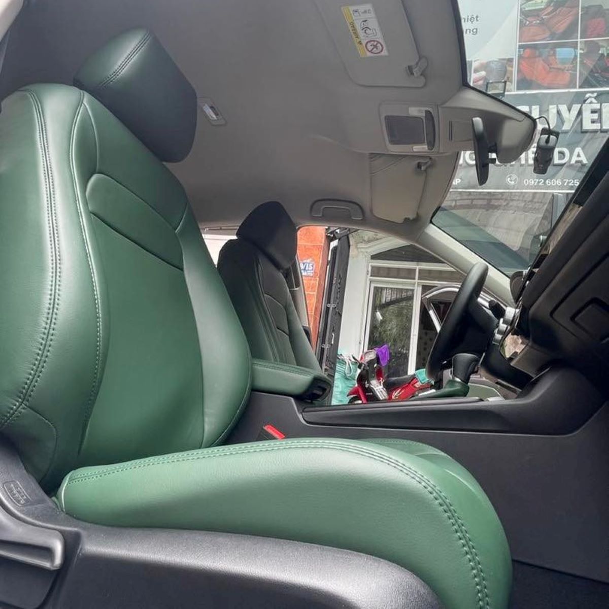 Bọc Đệm Ghế Da Nappa Anh Quốc Cho Xe Honda Civic - Ảnh 3