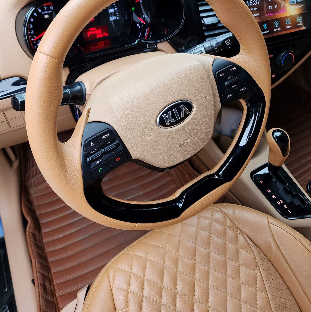 Bọc đệm ghế da công nghiệp Kia Morning - Ảnh 2