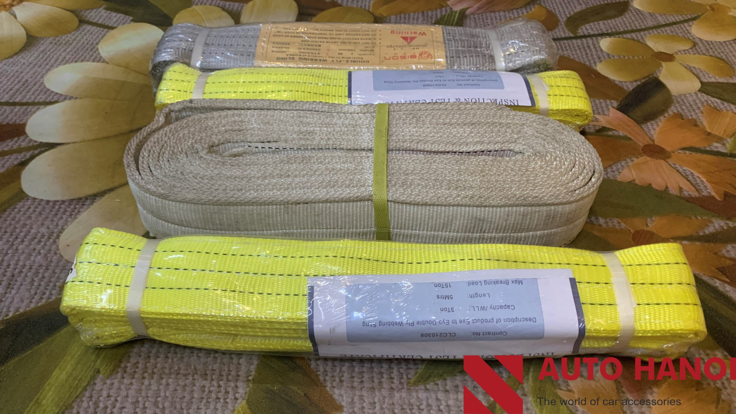 Dây cáp kéo cứu hộ 3 tấn bản 4m,5m,6m - Ảnh 2