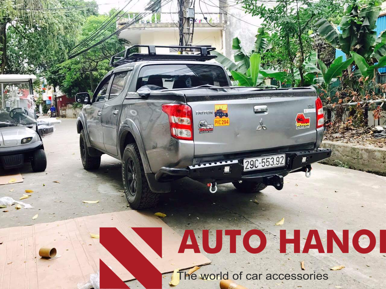 Mẫu cản sau độ lắp xe Triton 2015 đến nay hãng Option Thái Lan