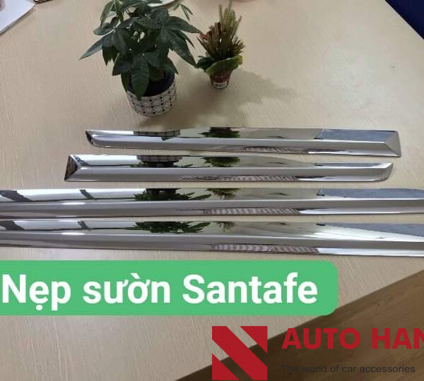 Nẹp Sườn Xe Santafe Mạ Crom