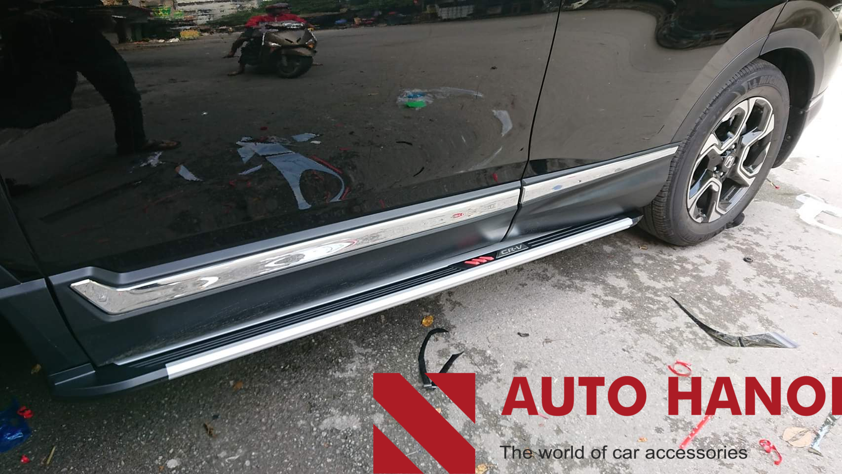 Bậc lên xuống Honda CRV - Ảnh 3