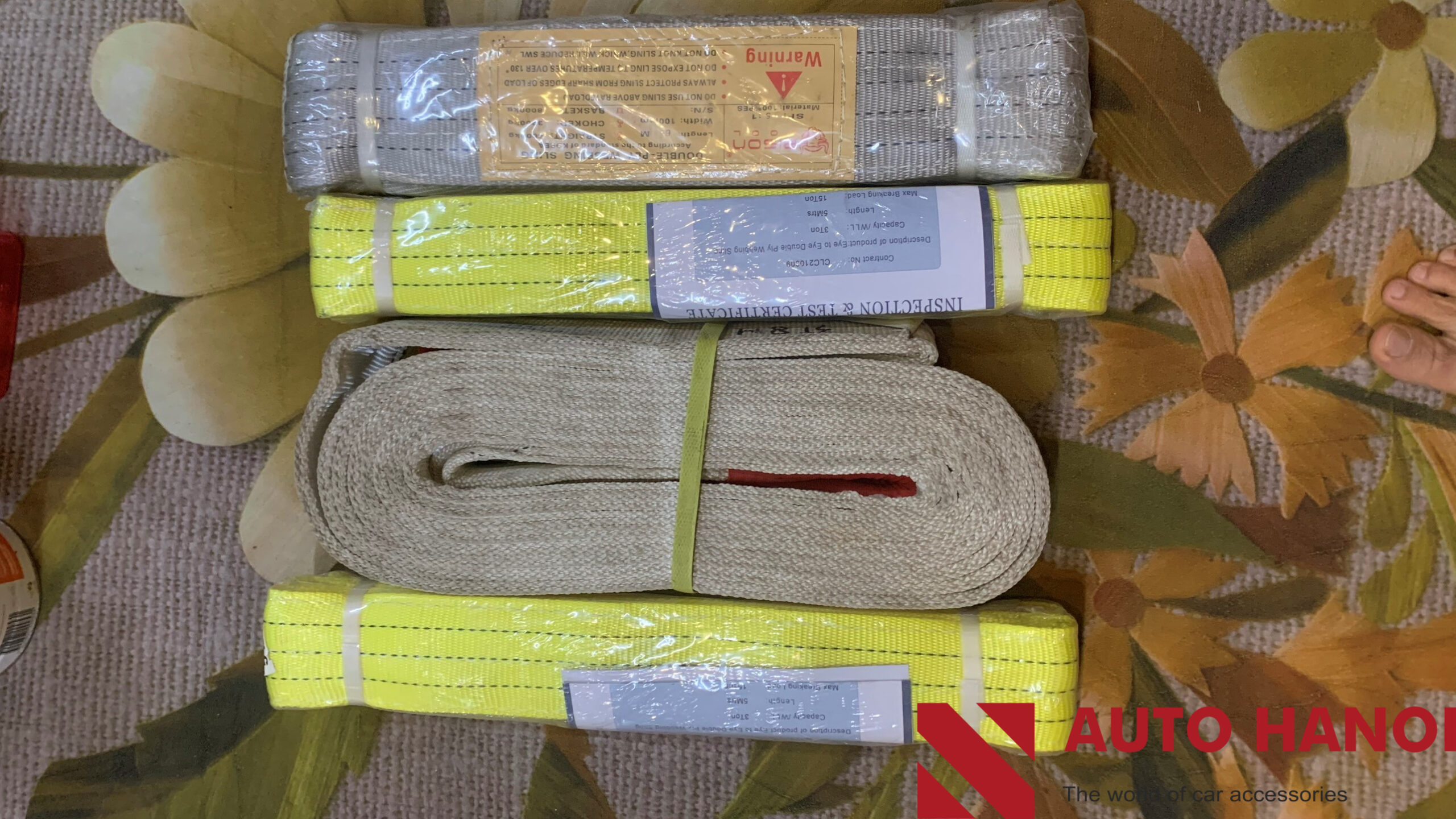 Dây cáp kéo cứu hộ 3 tấn bản 4m,5m,6m