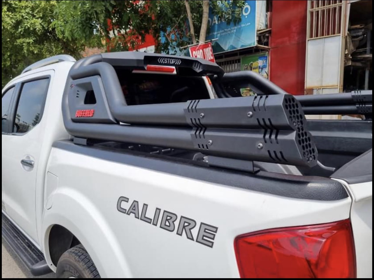 Thanh thể thao ống tròn kép dành cho Nissan Navara từ 2015 đến nay