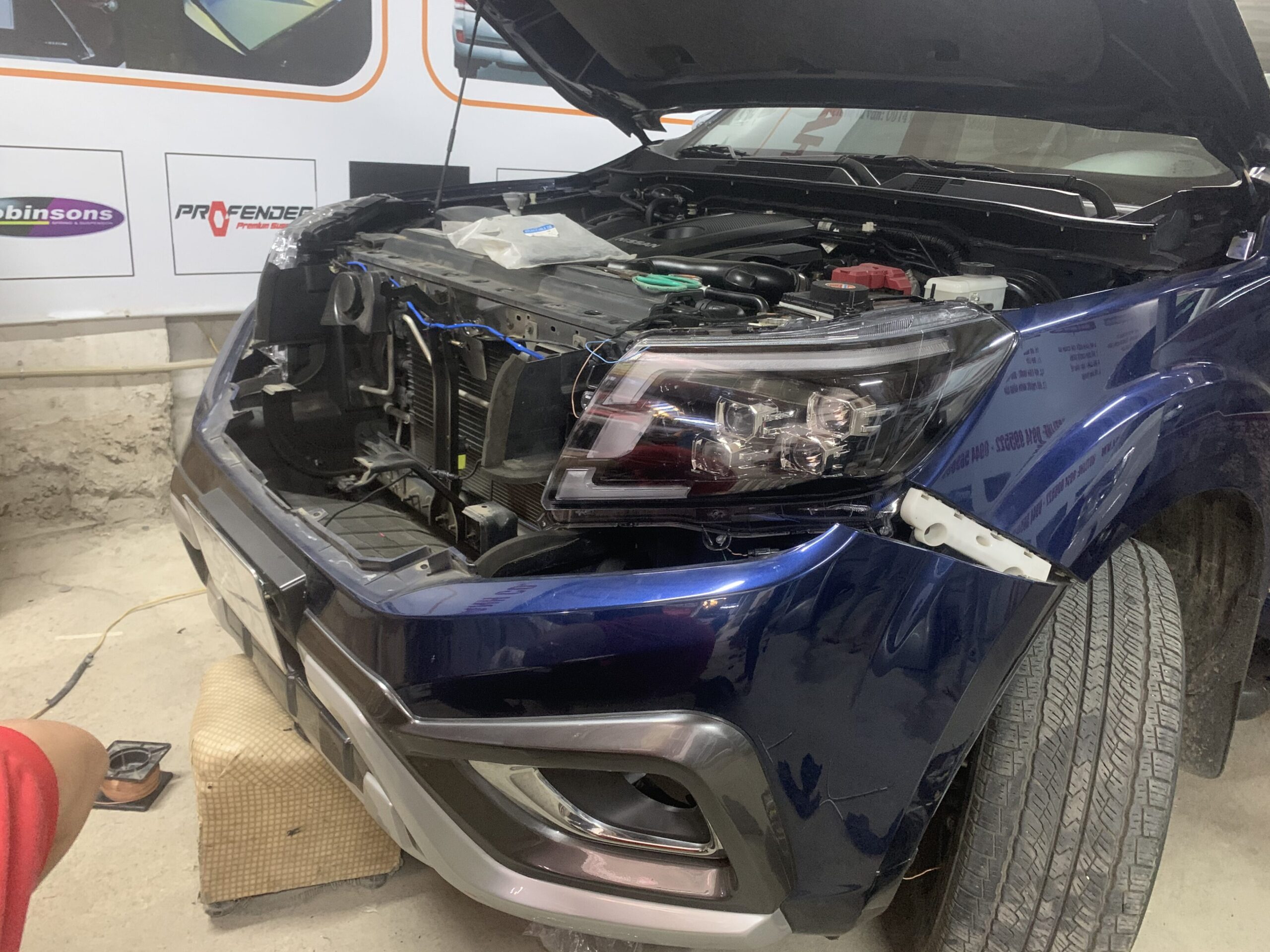 Độ đèn pha 4 bi led cho Navara 2015-2020 - Ảnh 2