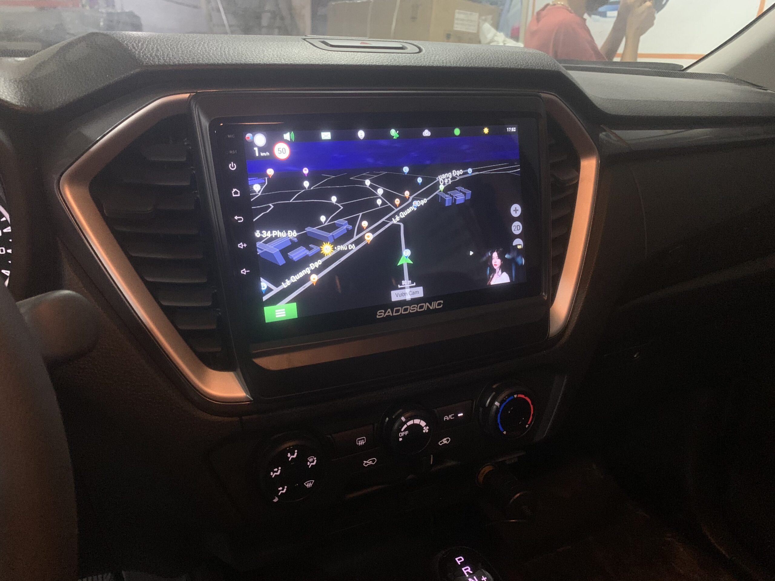 Màn hình androi Ram 2x32 GB xe Dmax 2021