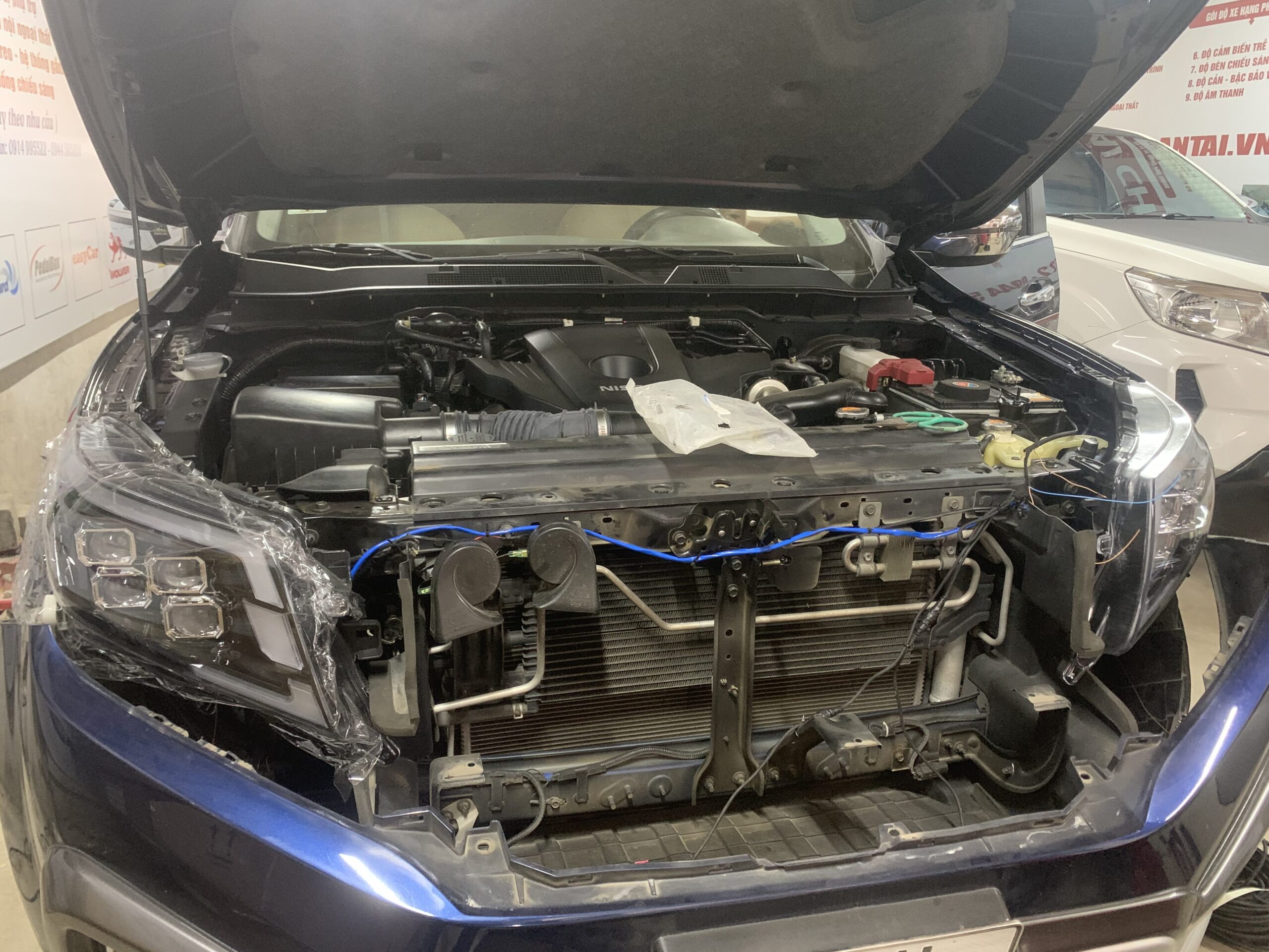 Độ đèn pha 4 bi led cho Navara 2015-2020 - Ảnh 4