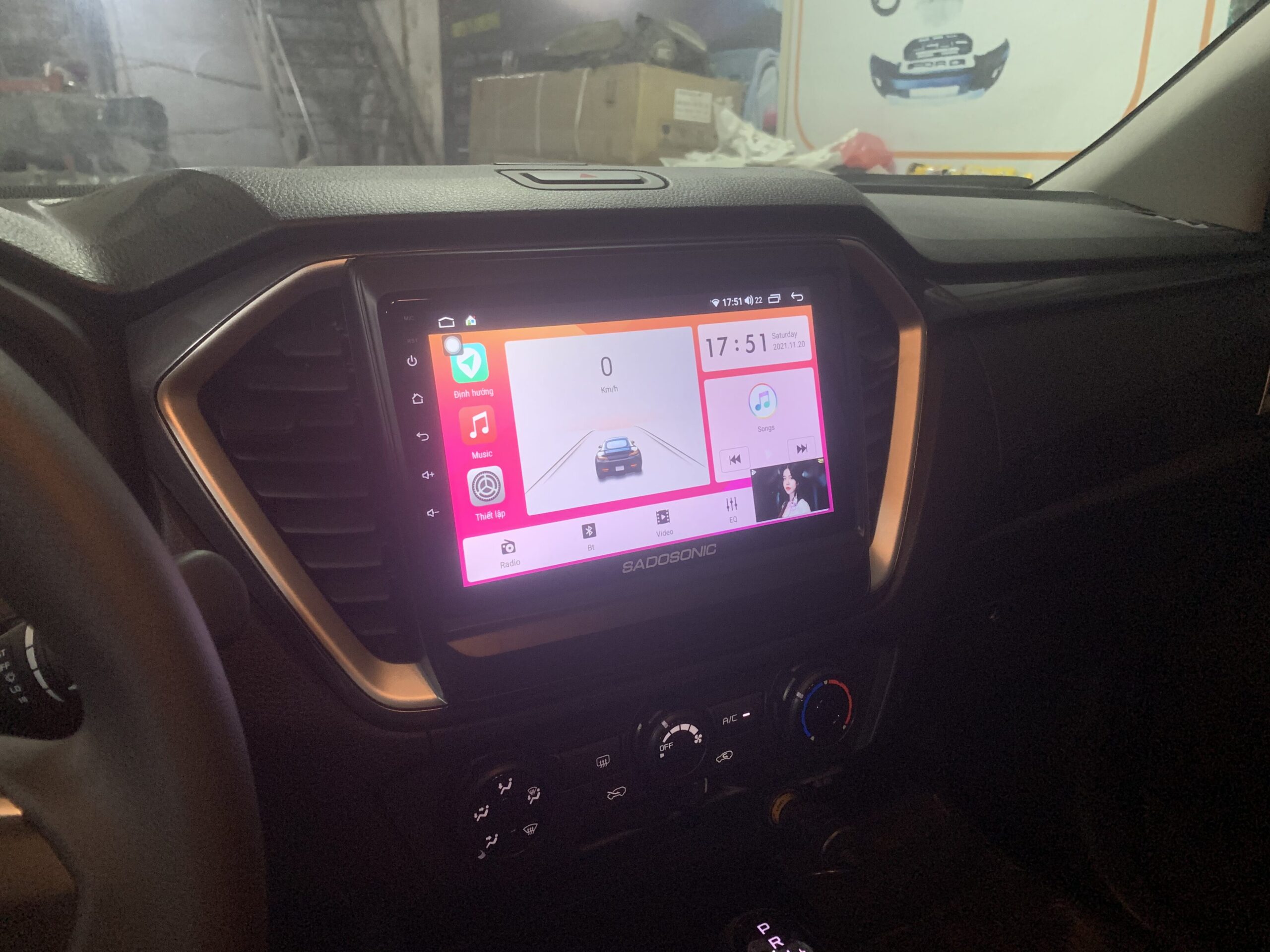 Màn hình androi Ram 2x32 GB xe Dmax 2021 - Ảnh 4