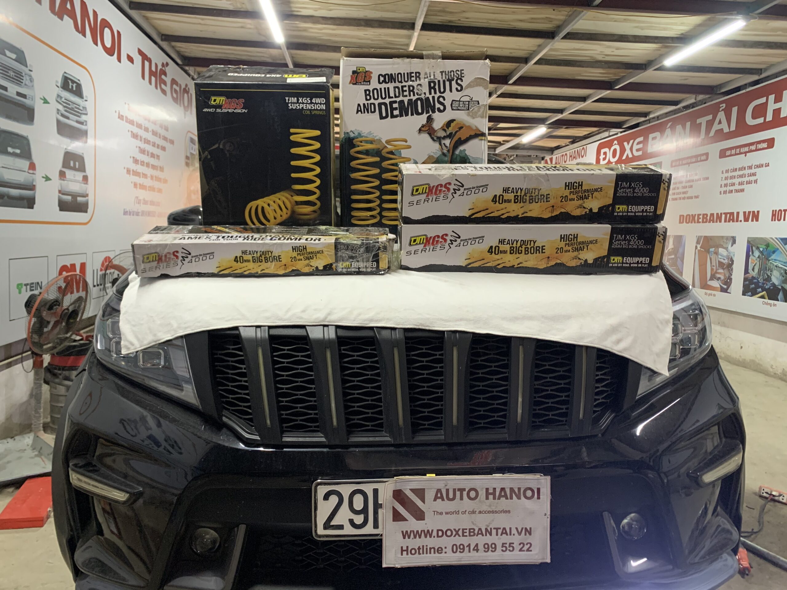 Phuộc êm TJM XGS 4000 ÚC lắp xe Nissan Navara EL - Ảnh 8