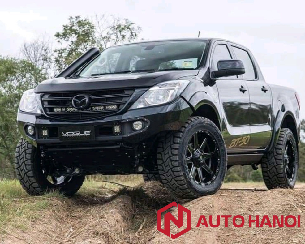 Đèn Ledbar lắp đặt xe Mazda BT-50 phía cản trước - Ảnh 2