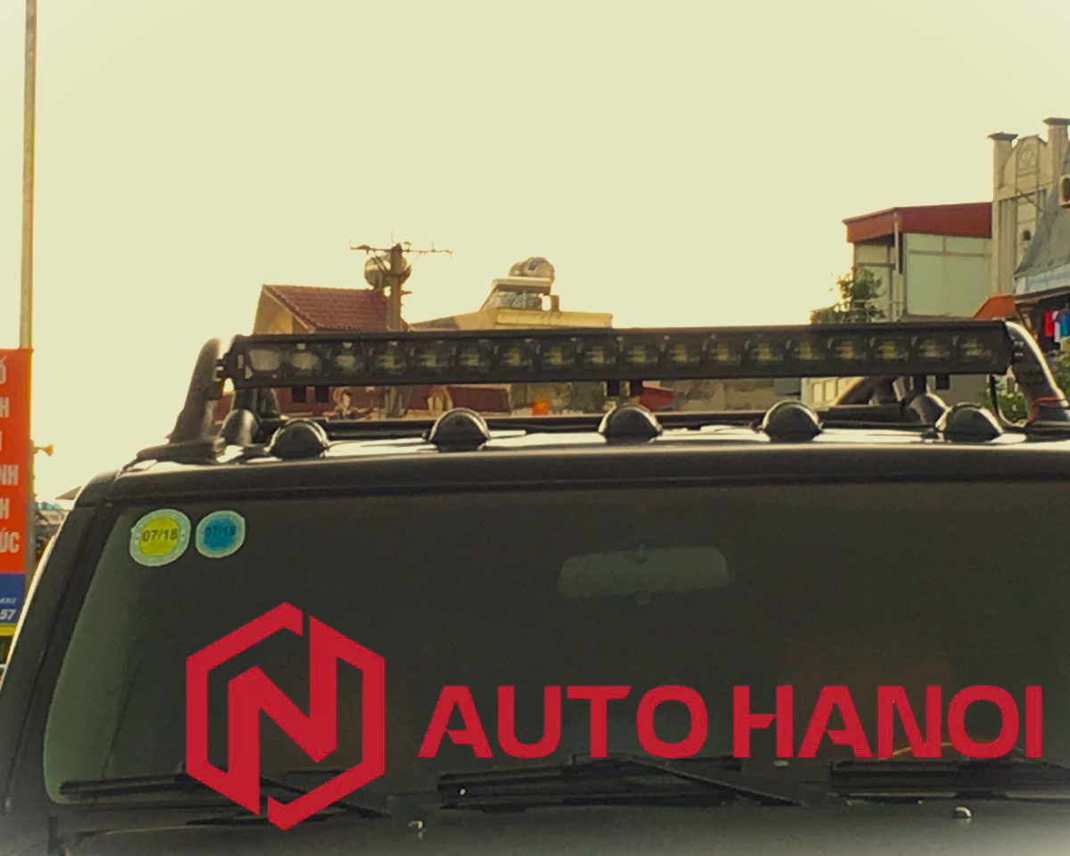 Đèn Ledbar lắp đặt xe Mazda BT-50 phía cản trước - Ảnh 6