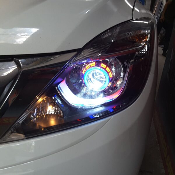 Độ đèn pha bi Aozoom MTAZ xe Mazda BT-50