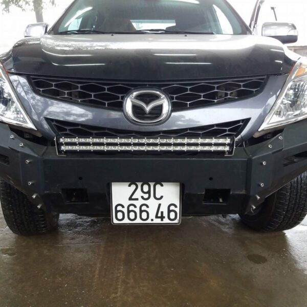 Đèn Ledbar lắp đặt xe Mazda BT-50 phía cản trước