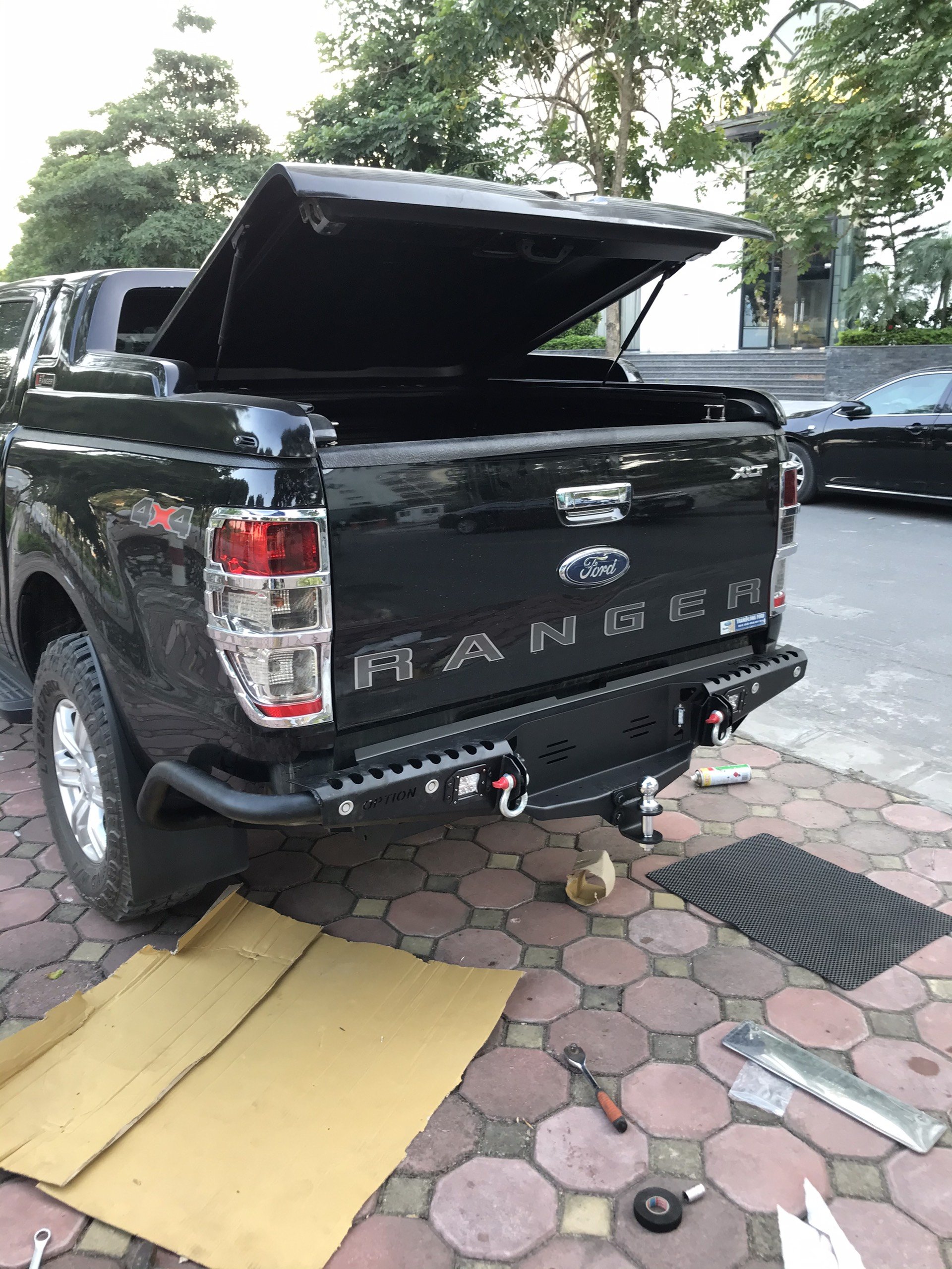 Mẫu cản sau OPTION dành cho Ford Ranger từ 2015+ - Ảnh 2