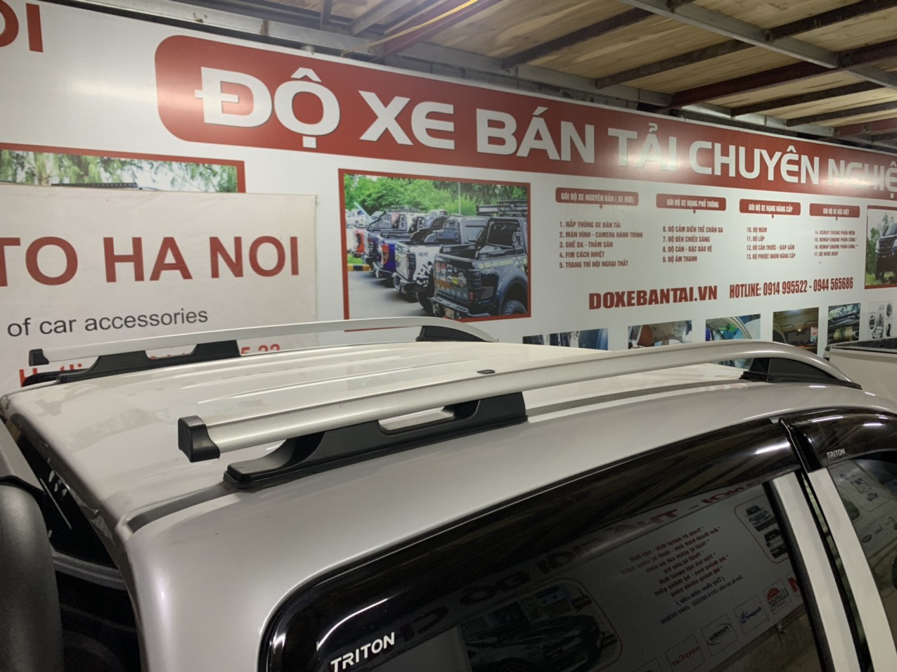 Thanh giá nóc lắp cho Mishubishi Triton từ 2015+ - Ảnh 2