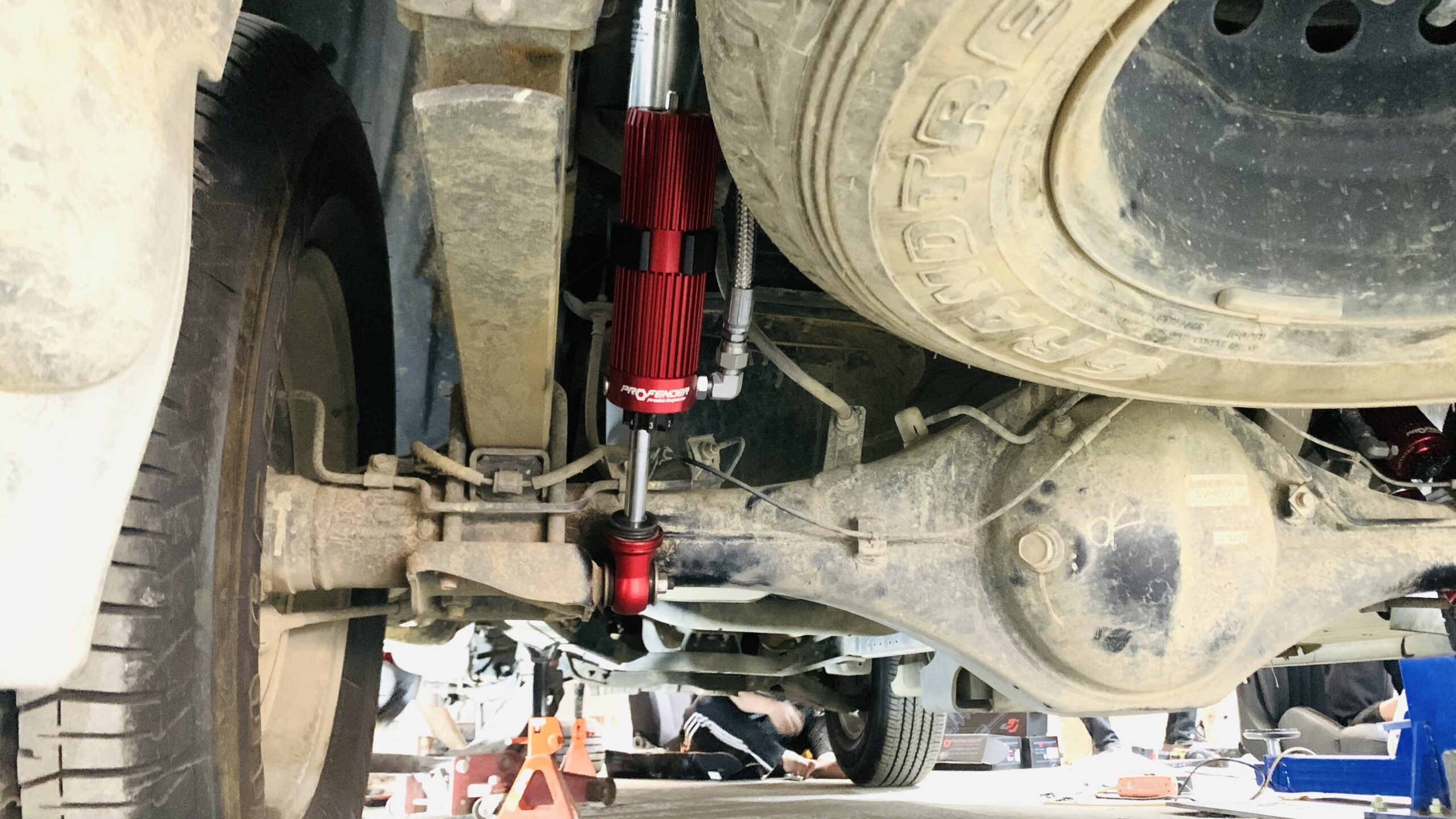 Giảm xóc Profender xe Mishubishi Triton Mmono tube 8 nấc chỉnh êm ái - Ảnh 2