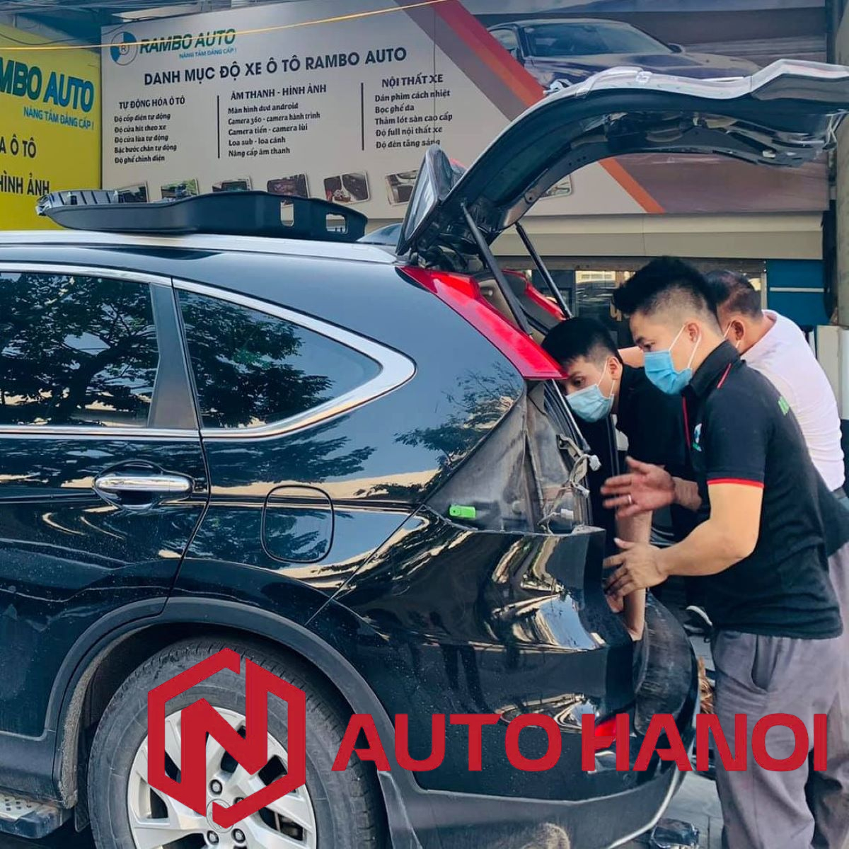 Độ cốp điện tự động cho xe Honda CRV