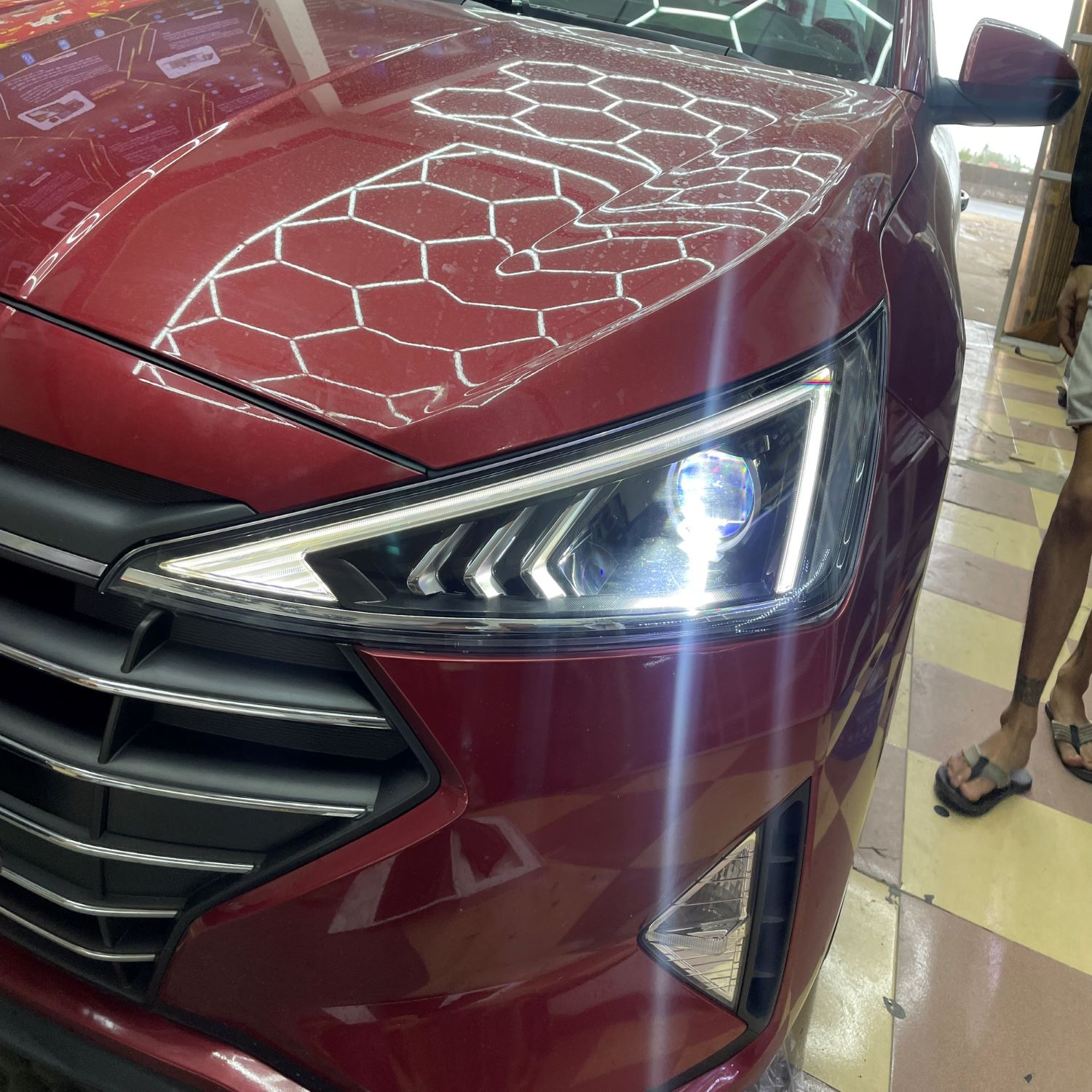 Độ đèn tăng sáng xe Hyundai Elantra - Ảnh 4