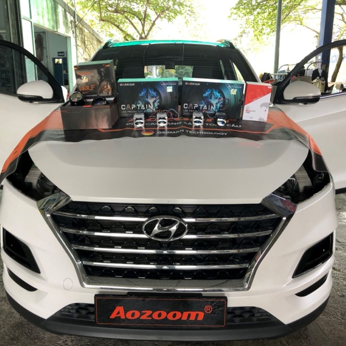 Độ đèn tăng sáng xe Hyundai Tucson