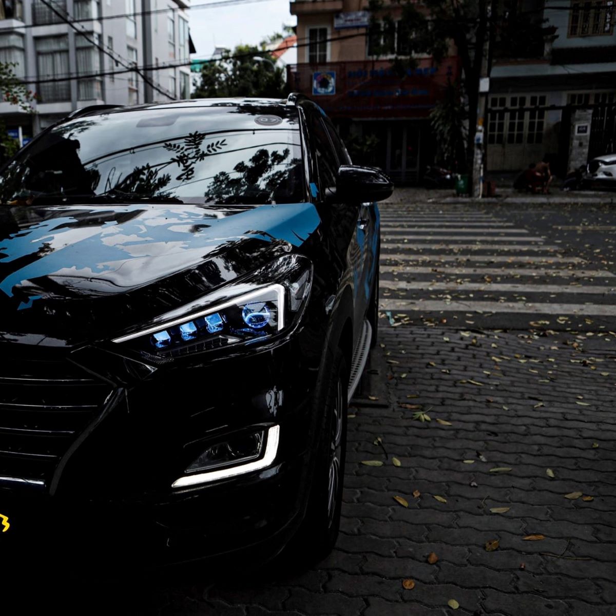 Độ đèn tăng sáng xe Hyundai Santafe - Ảnh 3