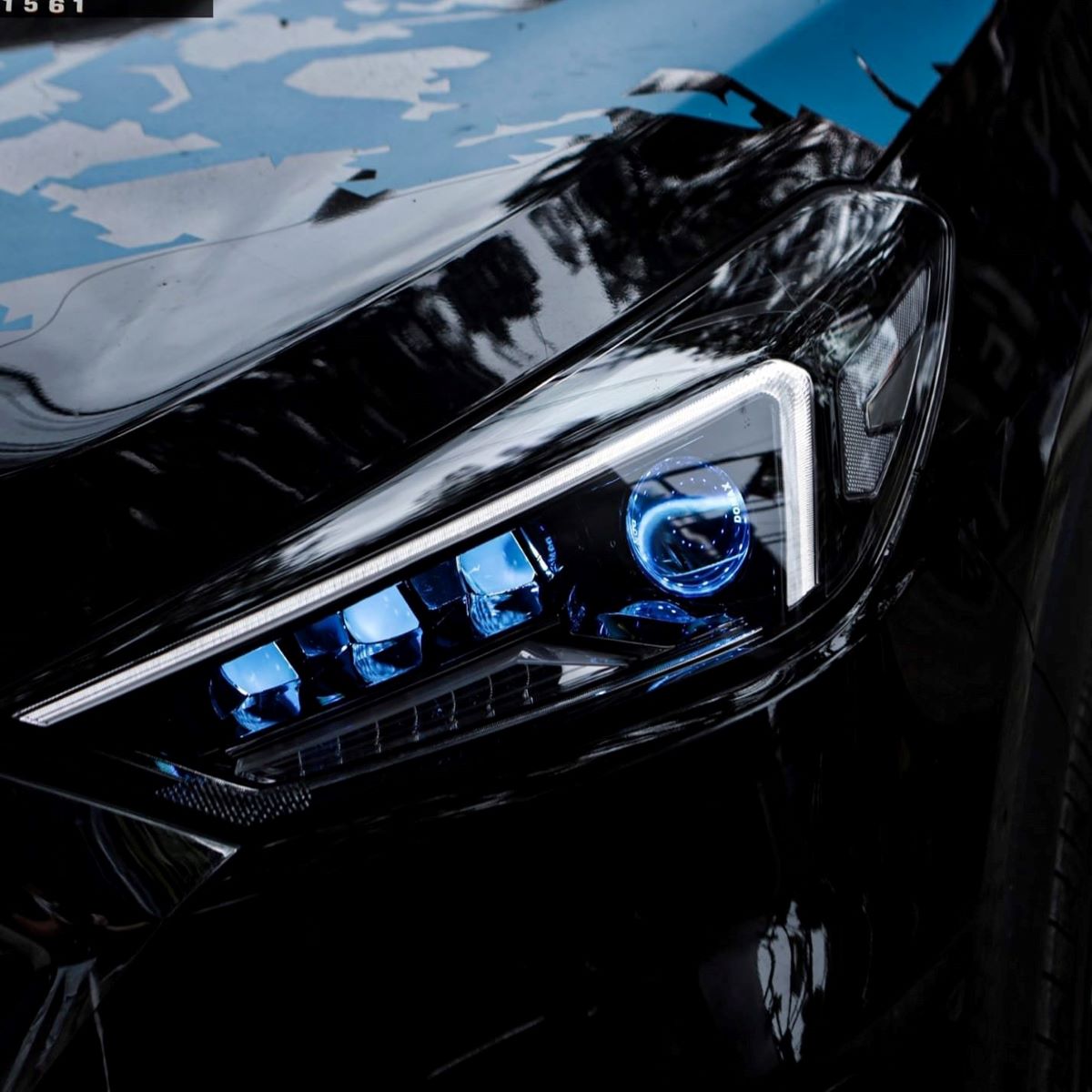 Độ đèn tăng sáng xe Hyundai Santafe