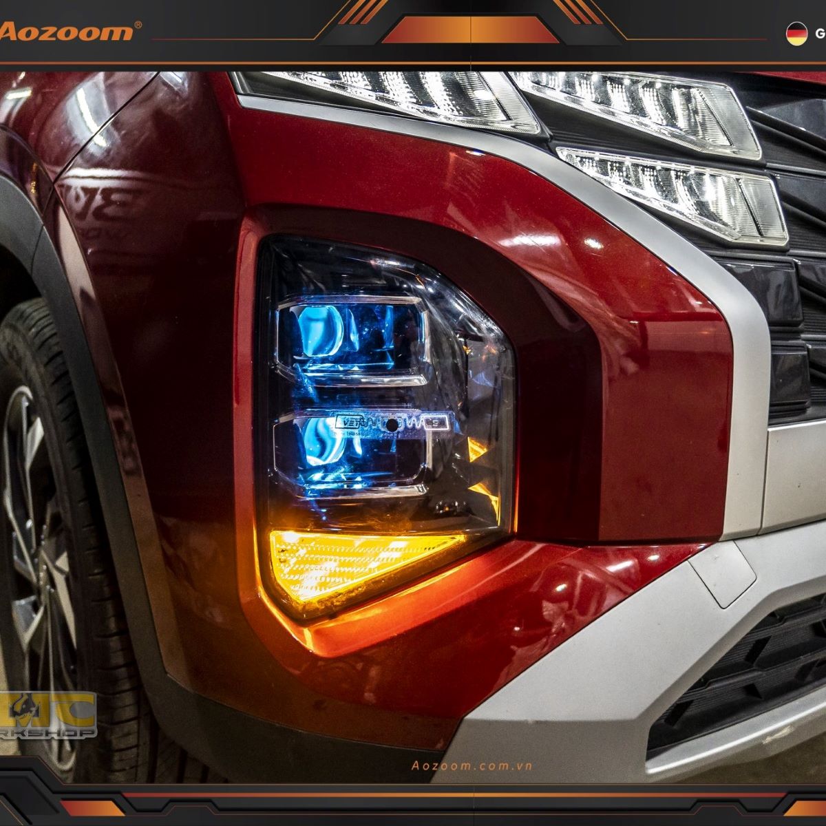 Độ đèn tăng sáng xe Hyundai Tucson 2021+