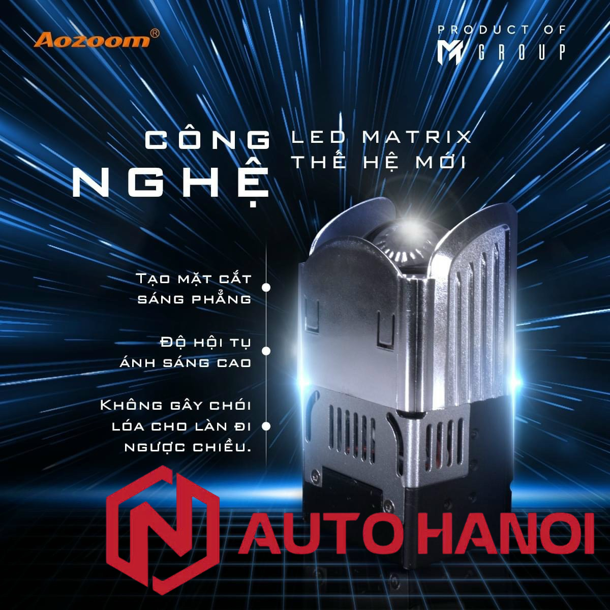 ĐÈN BI LASER THOR LIGHT 1.8 INCH AOZOOM - Ảnh 2