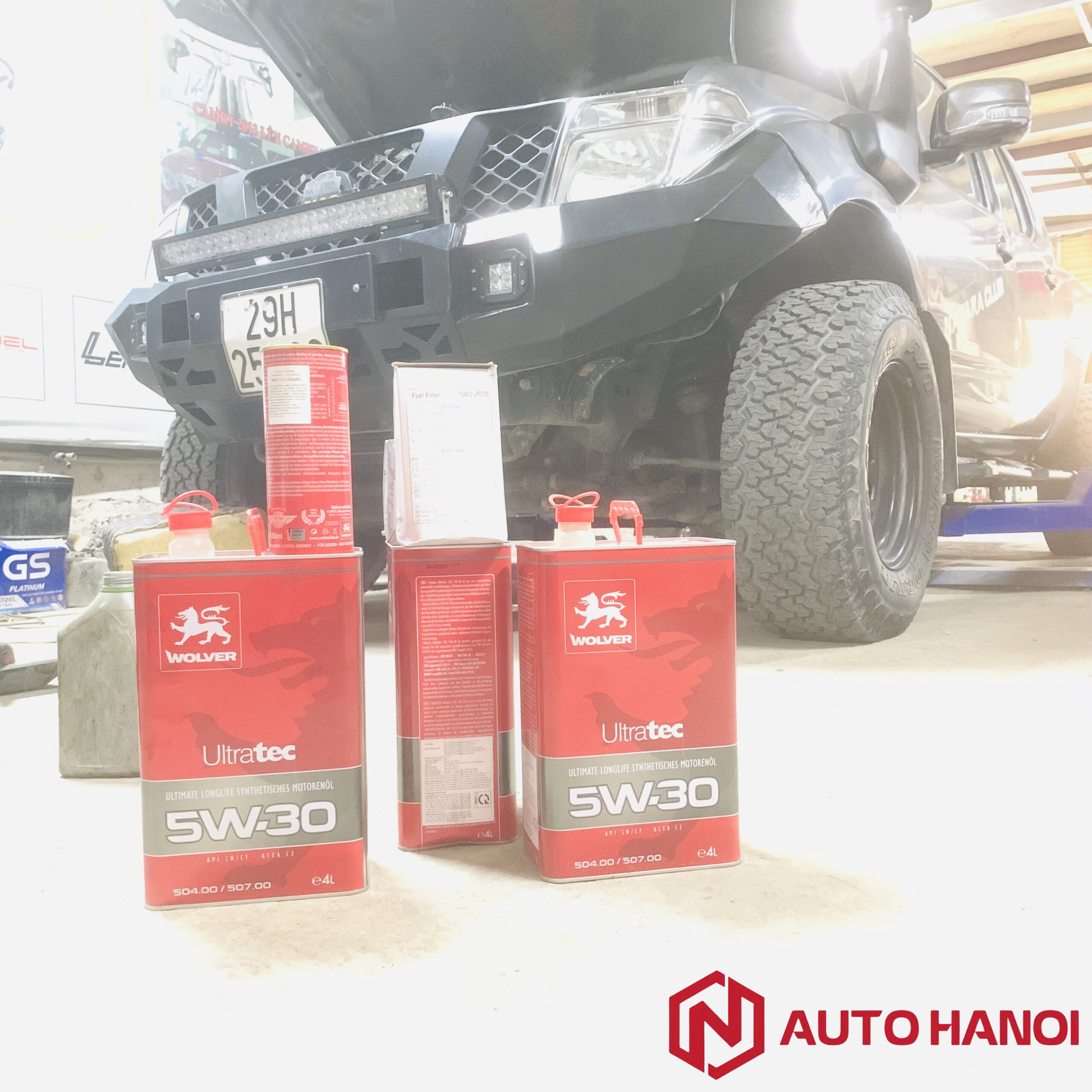 Thay dầu Wolver bảo dưỡng xe Nissan Navara 2010-2014