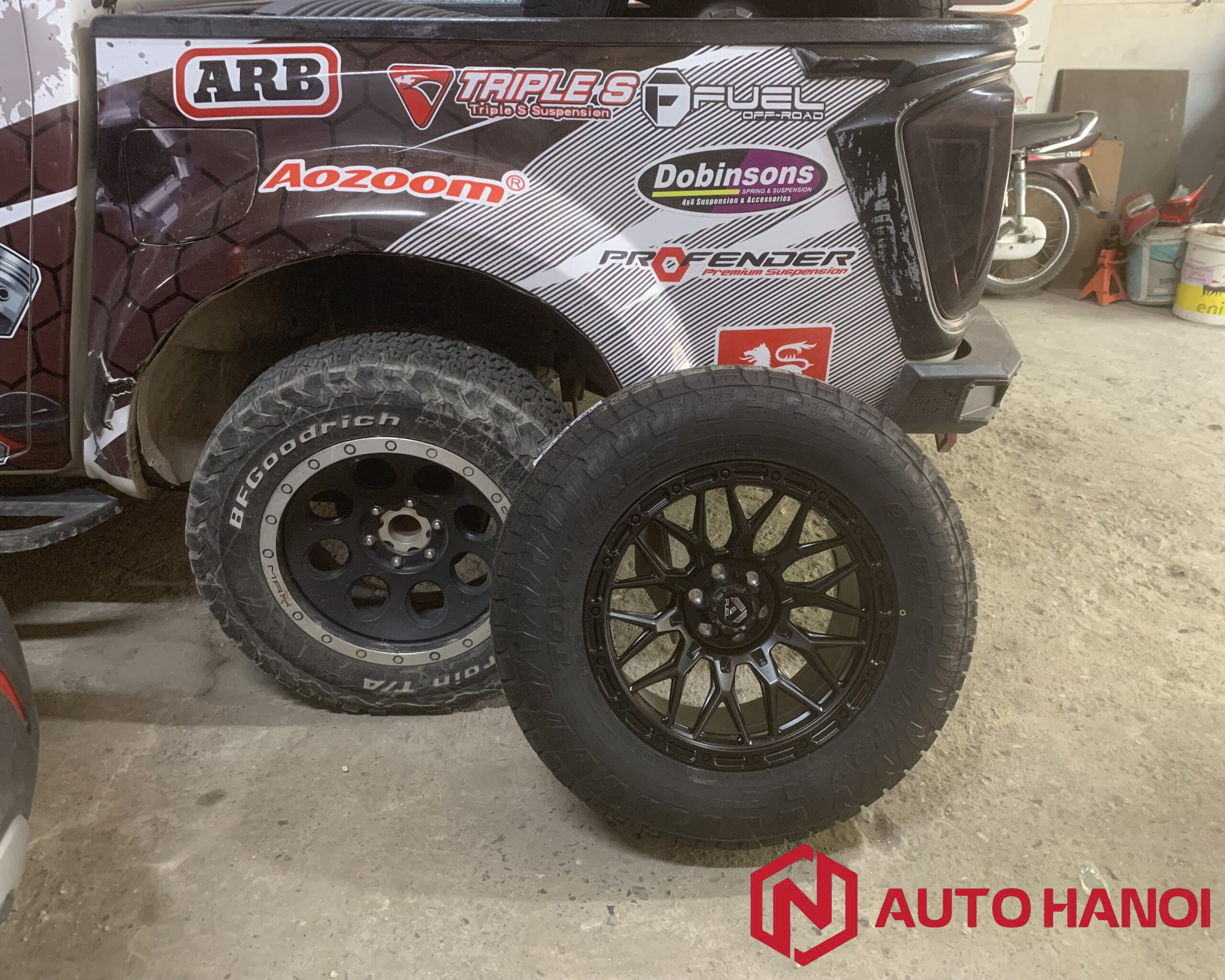 Mâm lốp Nissan Navara mẫu larang Fuel chuẩn 6x114,3 - Ảnh 4