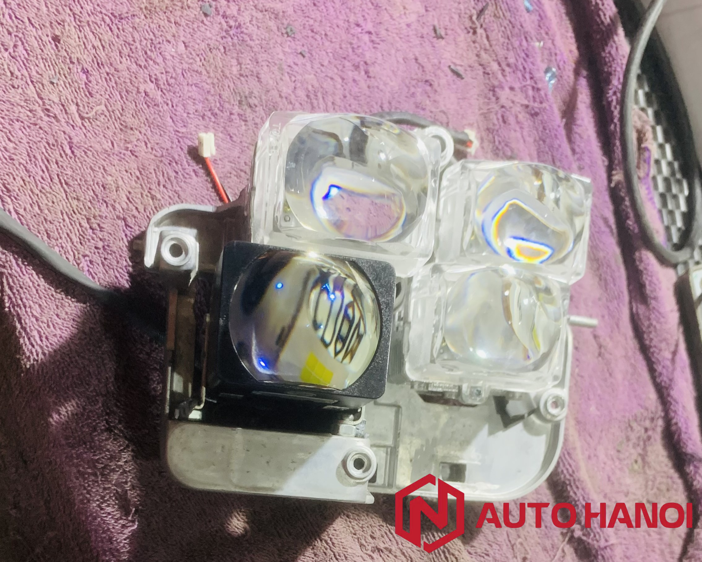 Đèn pha Nissan Navara độ 4 bi Aozoom Thor 1.8 inch - Ảnh 2