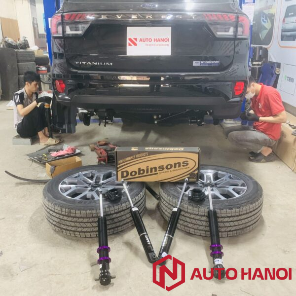 Giảm xóc xe Ford Everest 2024 với nhãn hiệu Dobinson IMS