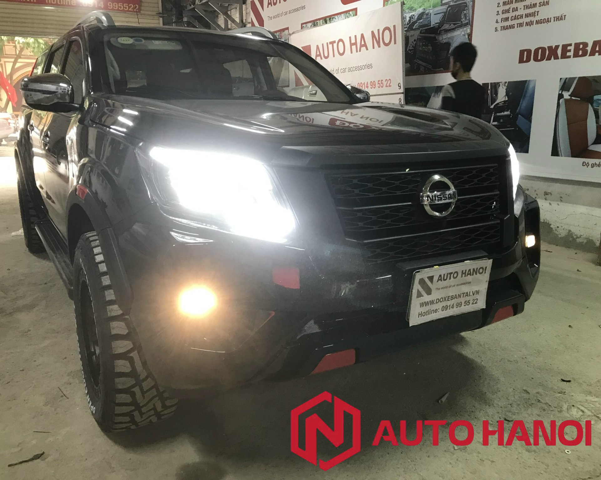 Nâng đời Nissan Navara 2015-2021 up 2023 mẫu full đèn pha hậu - Ảnh 4