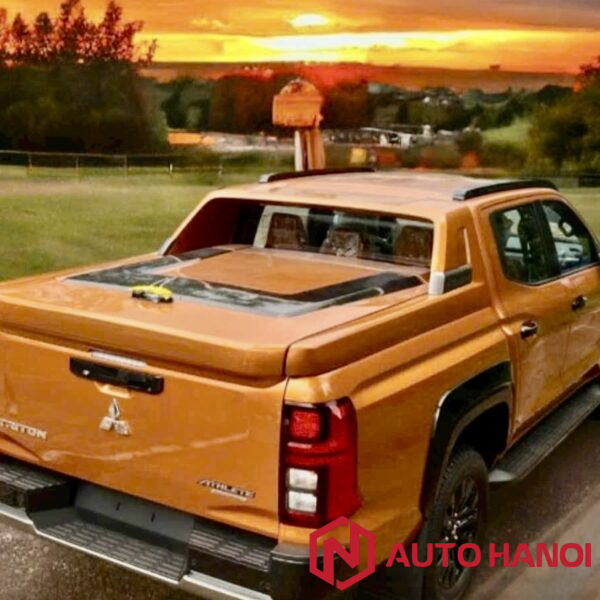 Nắp thùng thấp xe Triton 2024 loại mở 45 độ